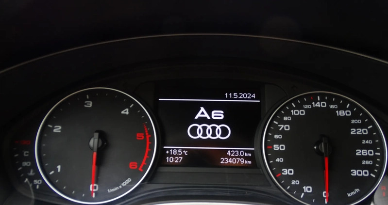 Audi A6 cena 52500 przebieg: 234086, rok produkcji 2012 z Kraków małe 154